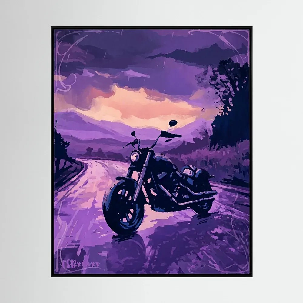 Shades of Rain canvas artwork, view 2