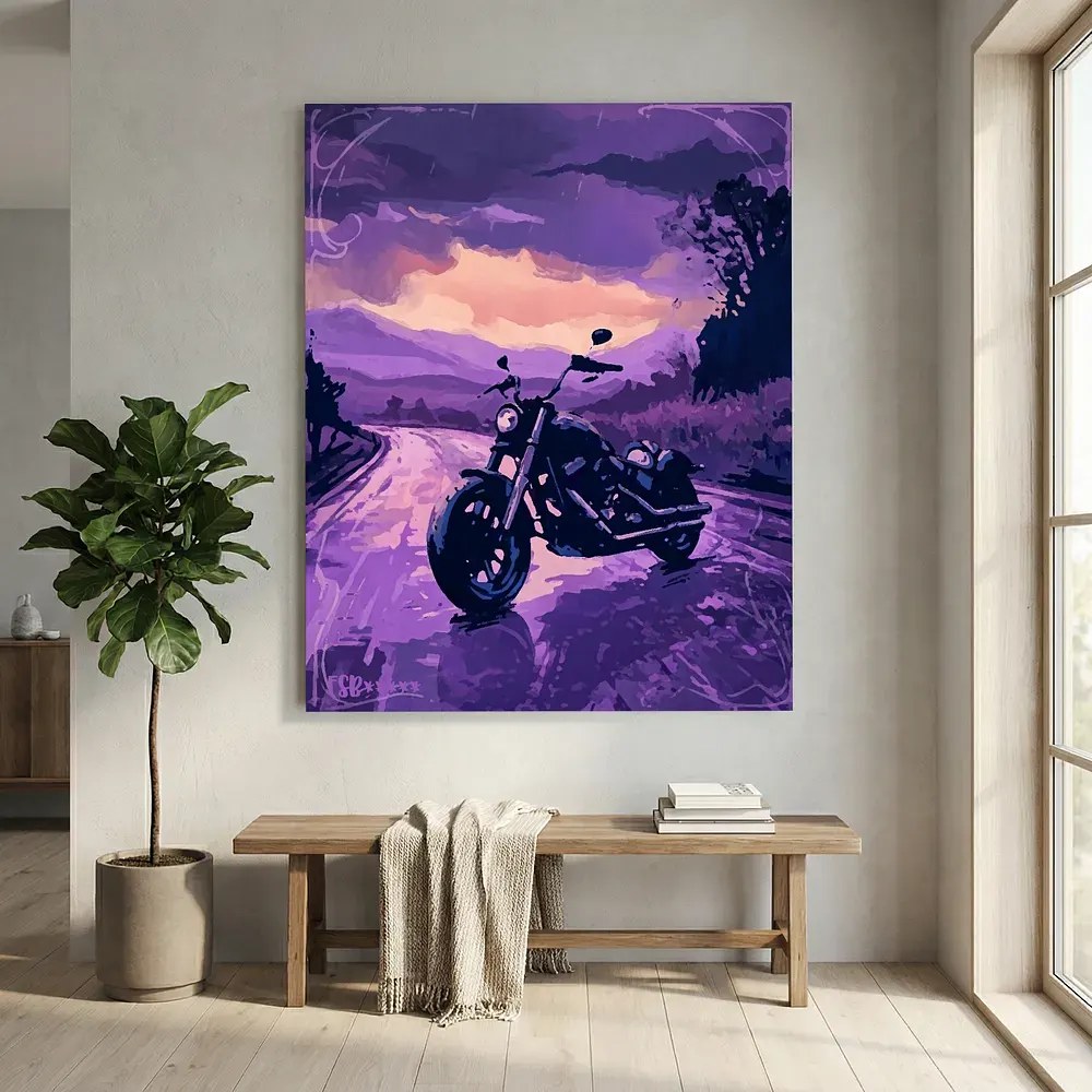 Shades of Rain canvas artwork, view 6