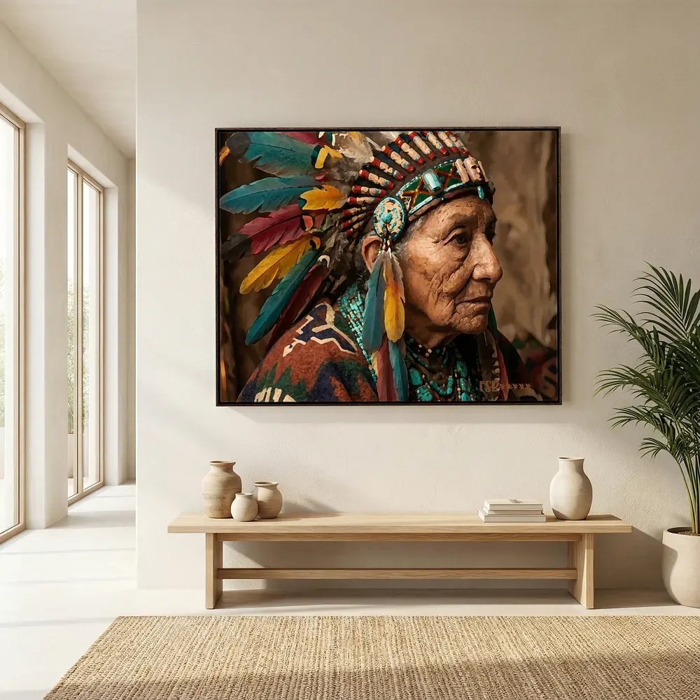 Wise Soul canvas artwork, view 6