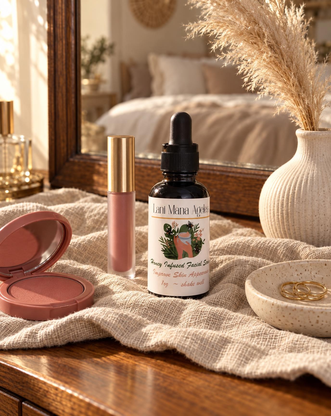 Honey infused face serum