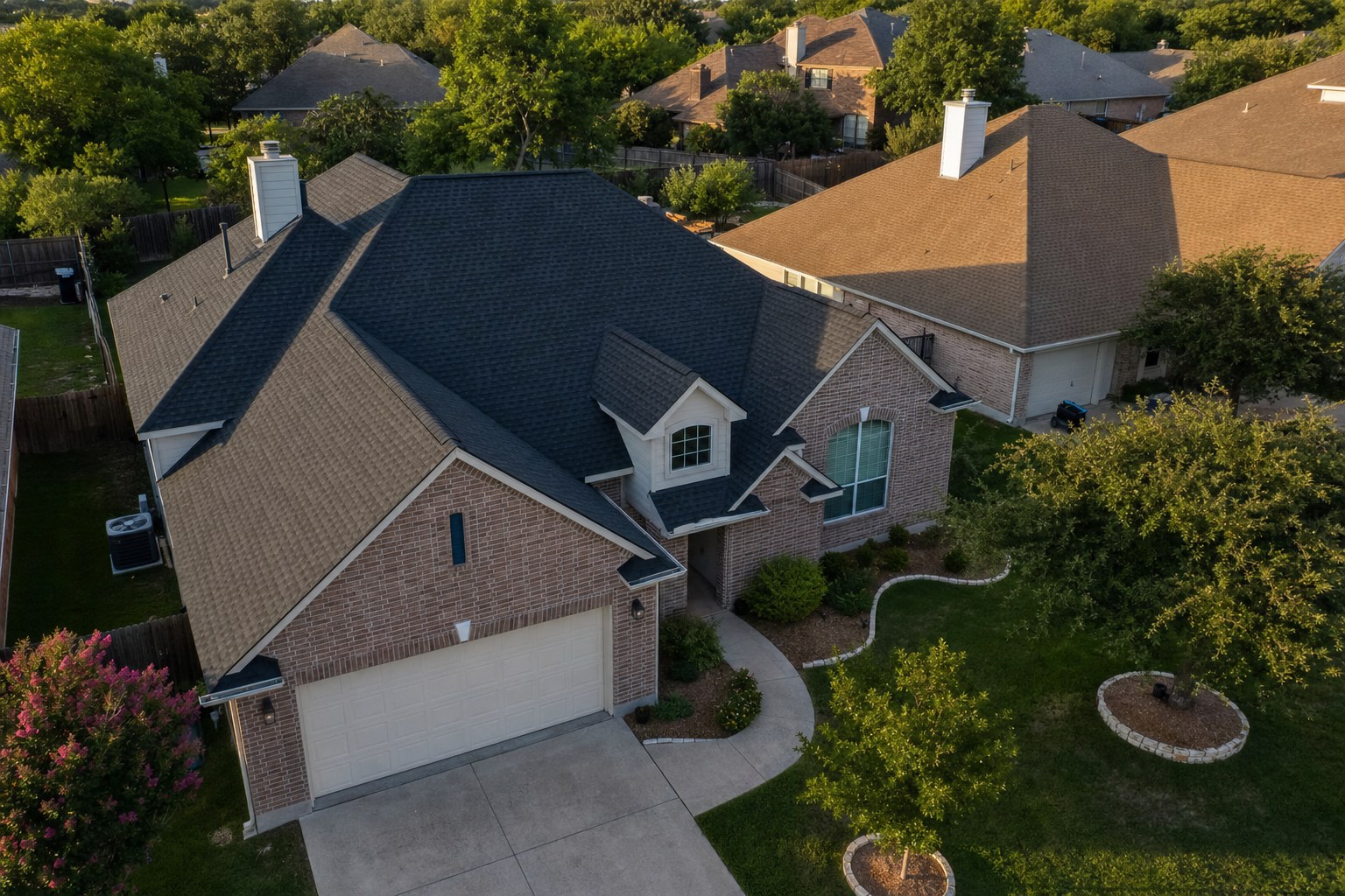 Residential roofing work