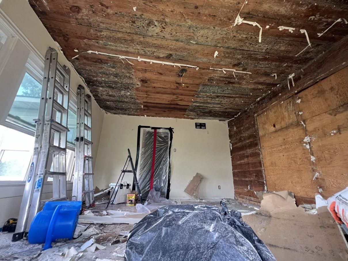 Interior room opened for restoration work