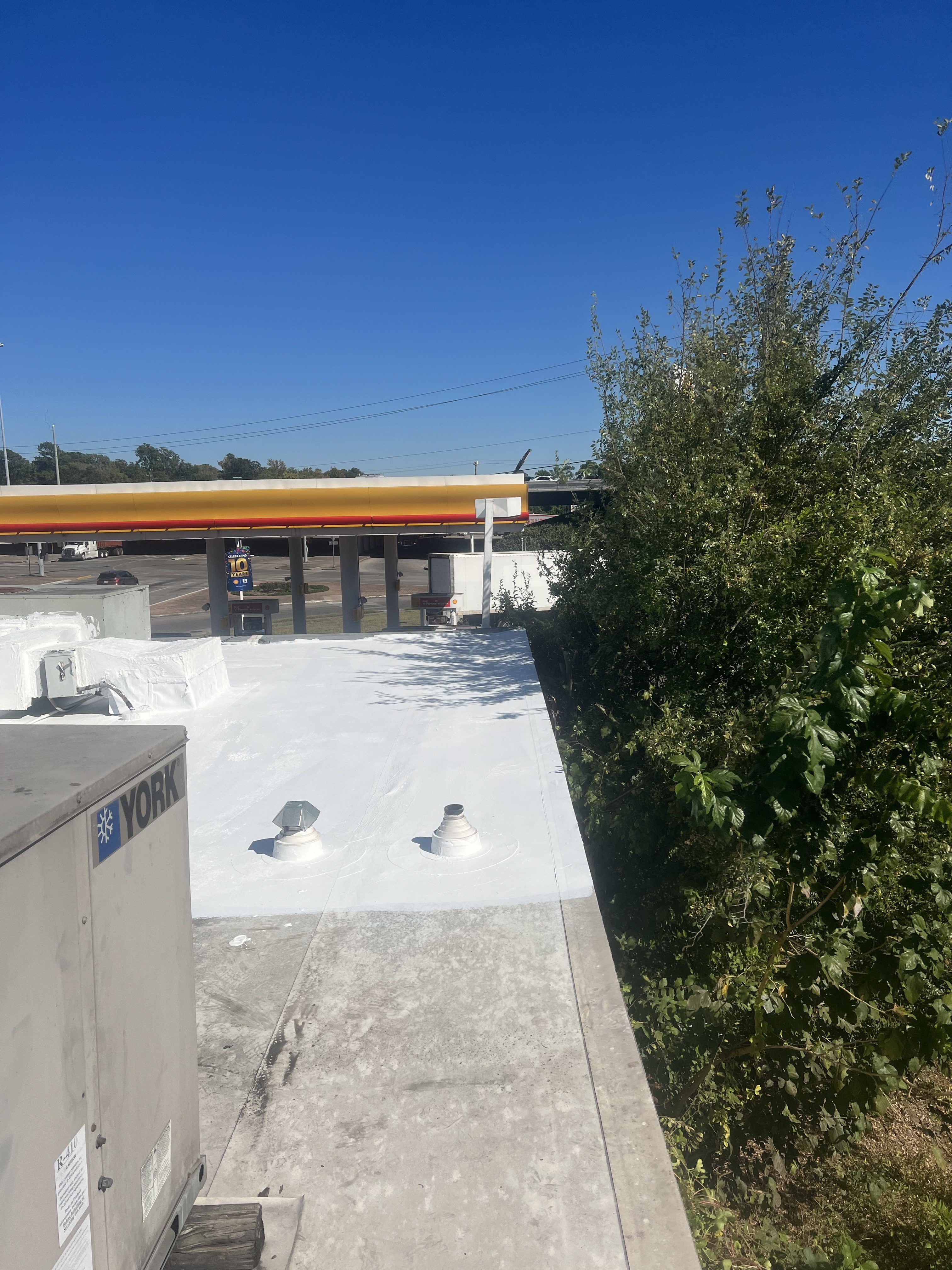 Finished commercial facility roof repair