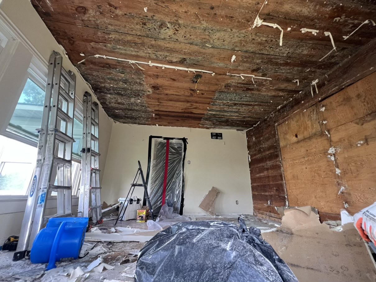 Interior room opened for restoration work