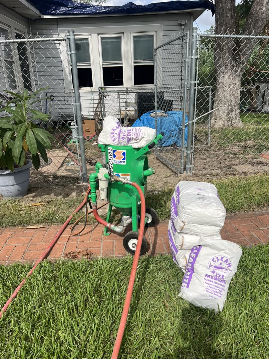 Restoration equipment prepared outside the home