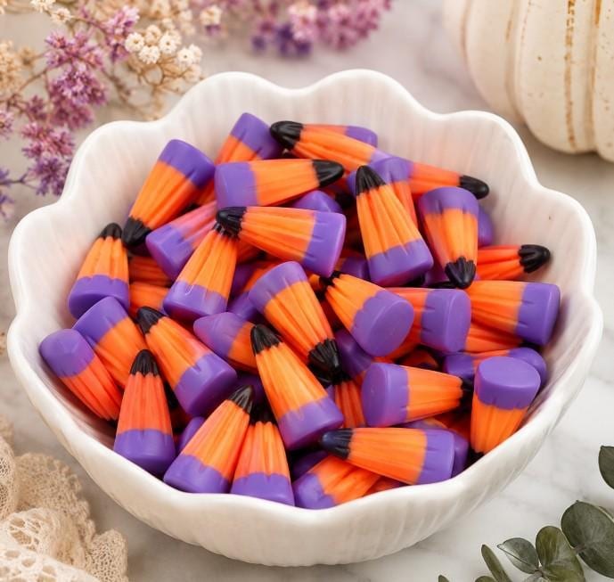Halloween candy corn cabochons