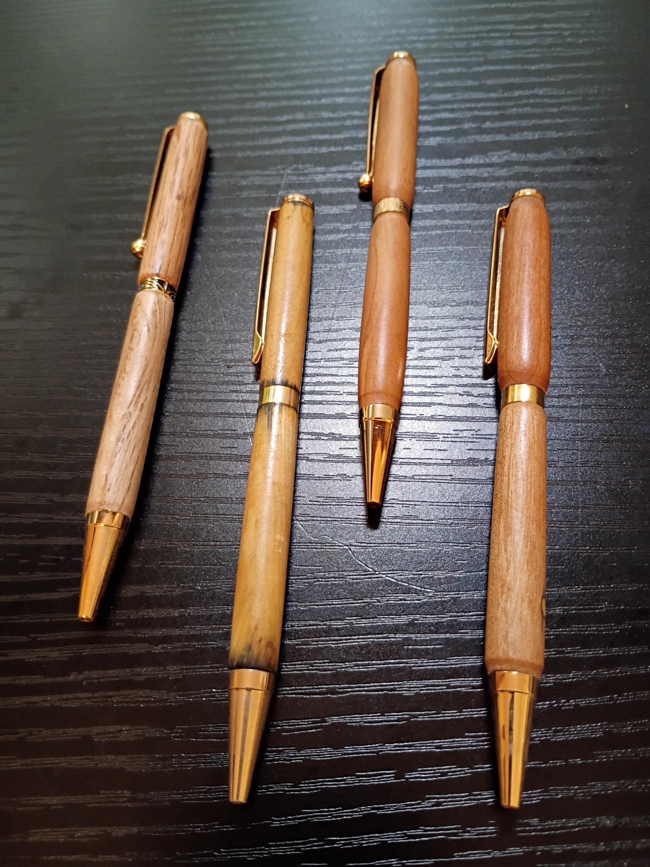 Handmade wooden ink pens