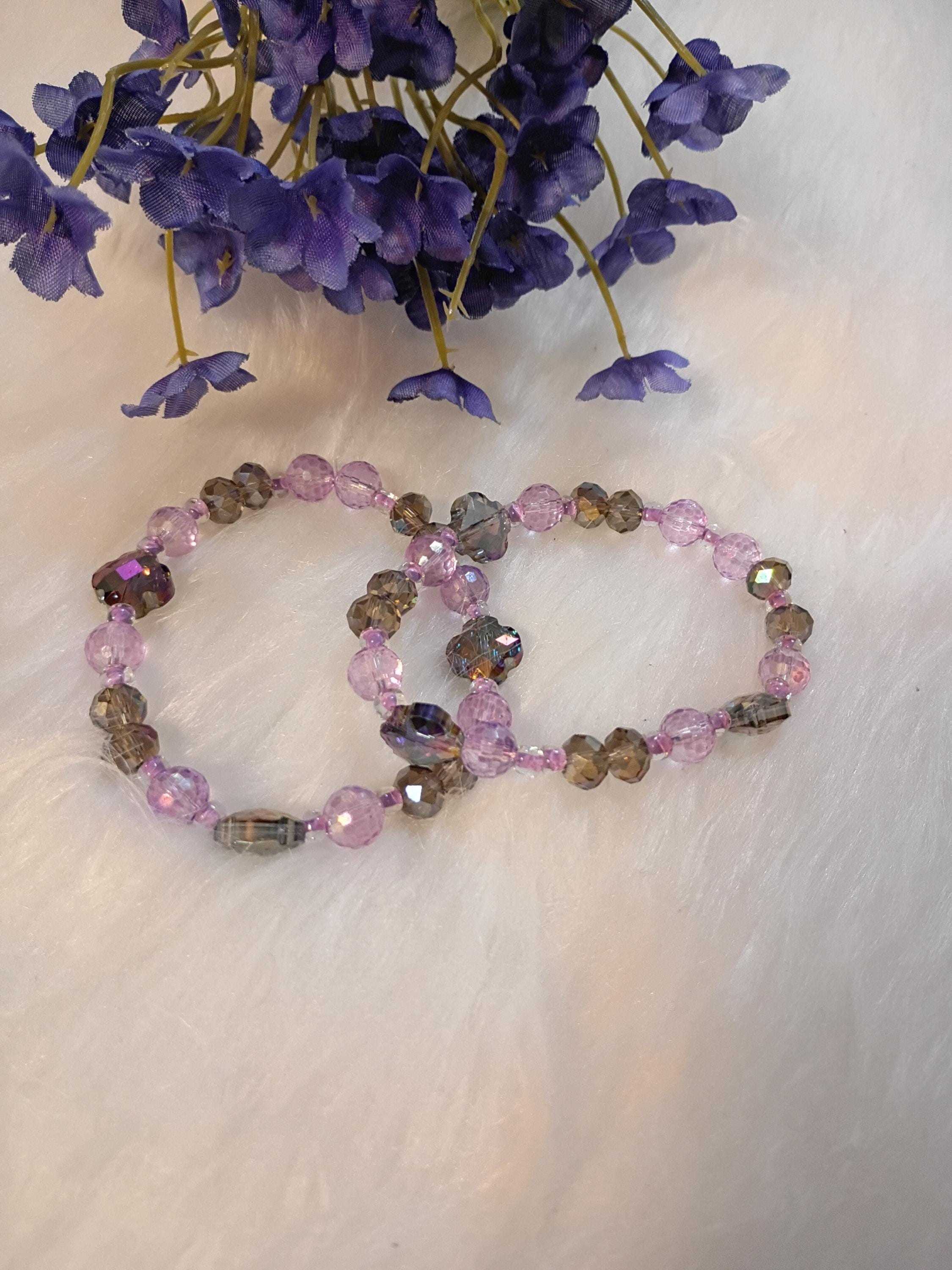 Purple Beaded Bracelet