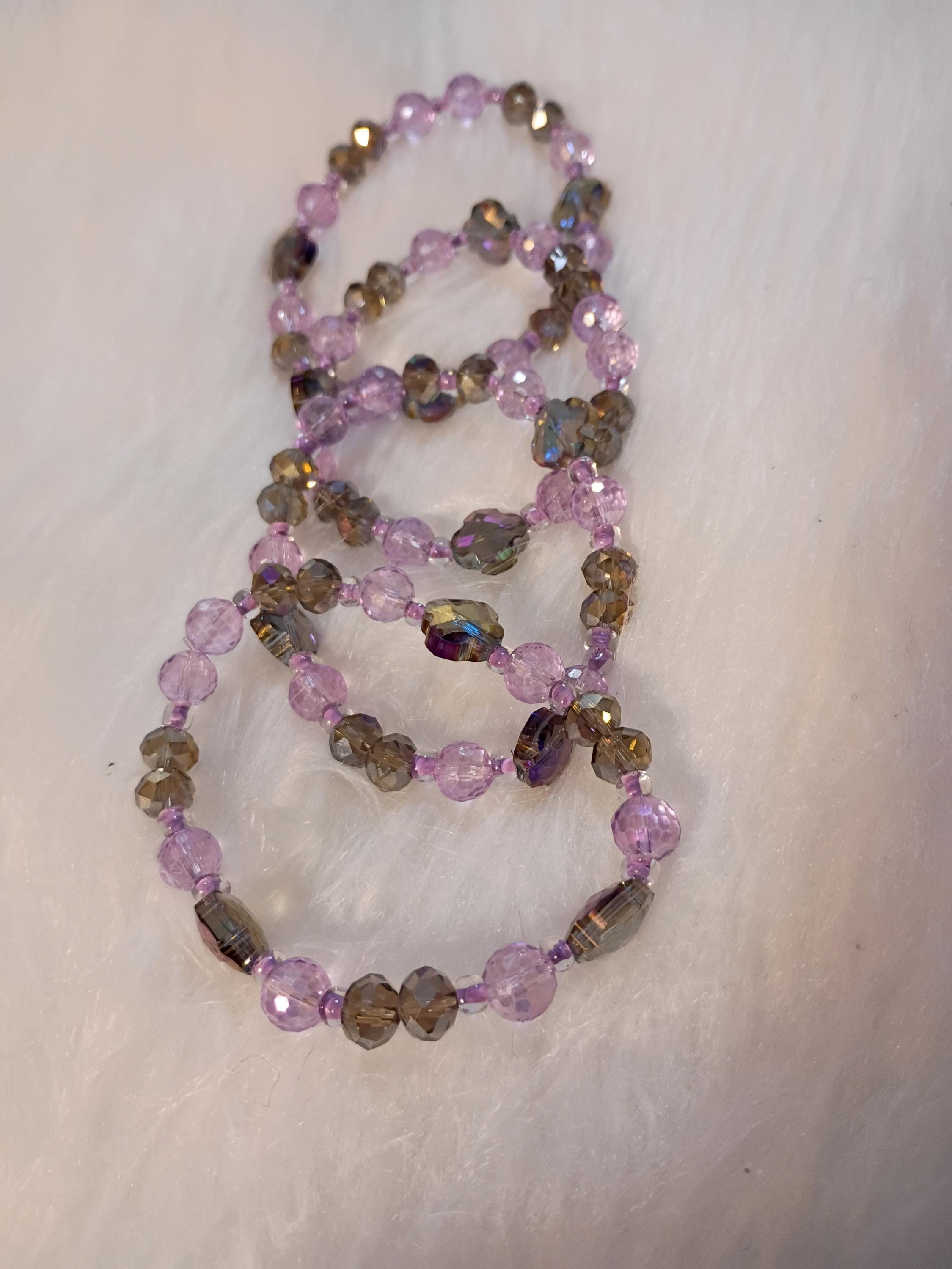 Purple Beaded Bracelet, view 2