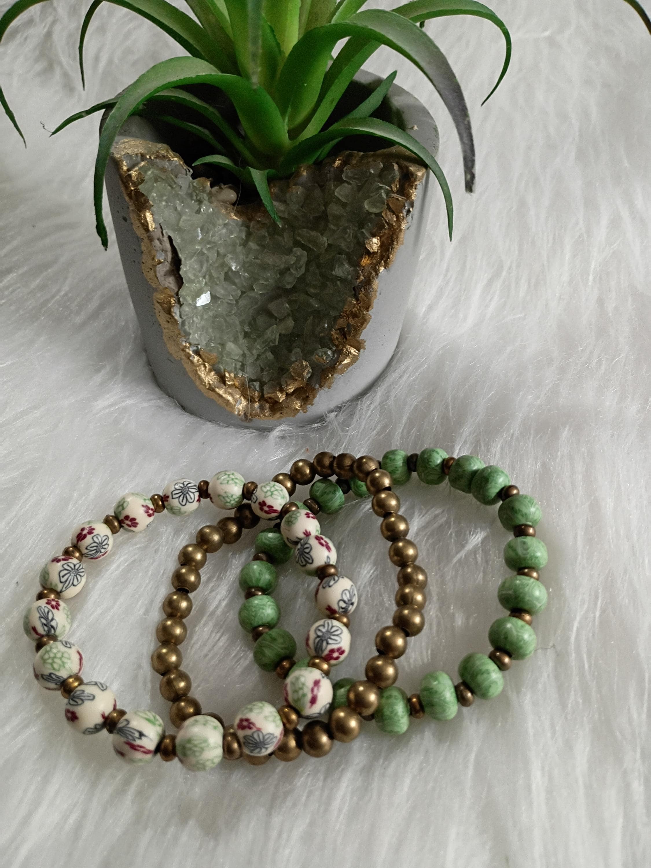 Stylish Beaded Stacked Bracelet