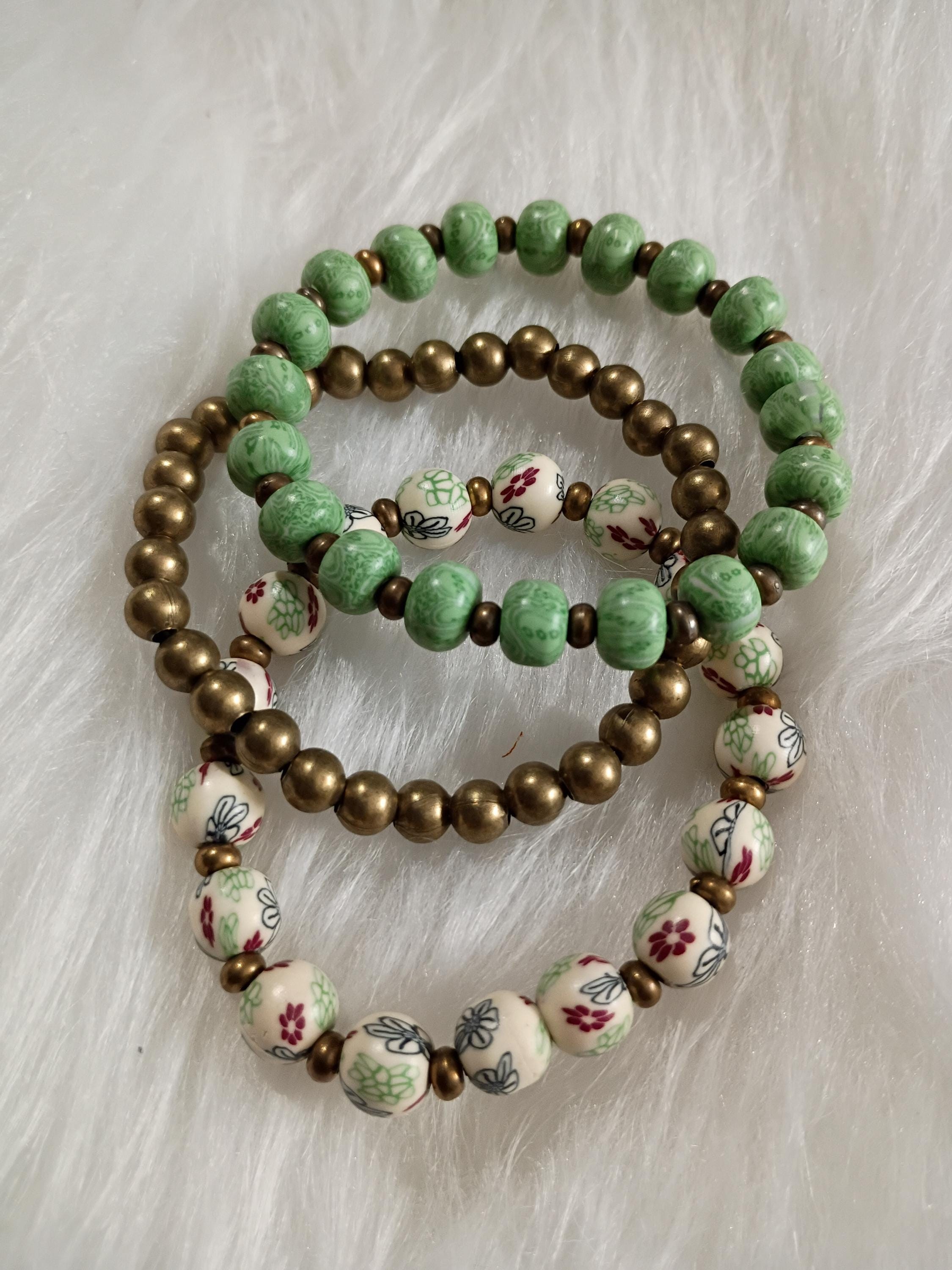 Stylish Beaded Stacked Bracelet, view 2
