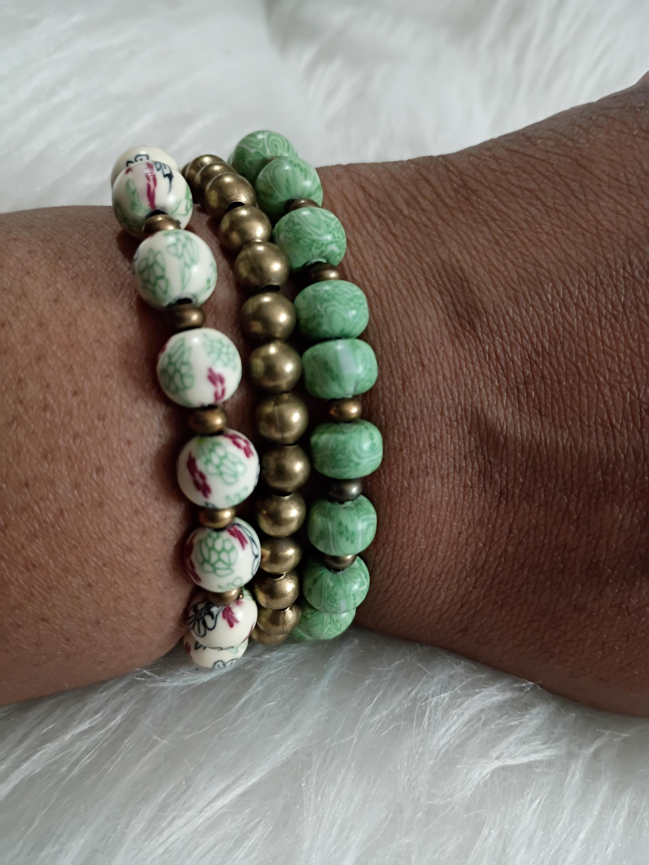 Stylish Beaded Stacked Bracelet, view 3