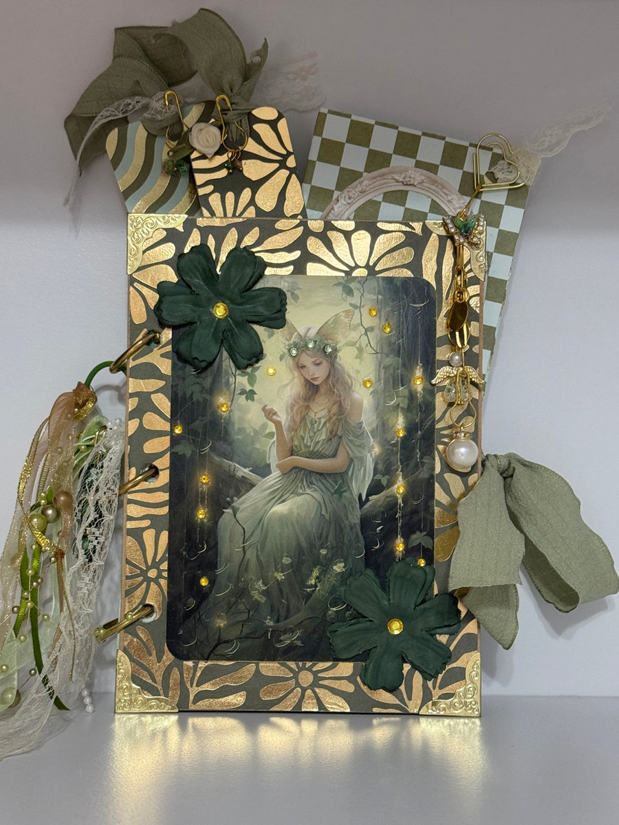 A handcrafted floral journal by DD Creations