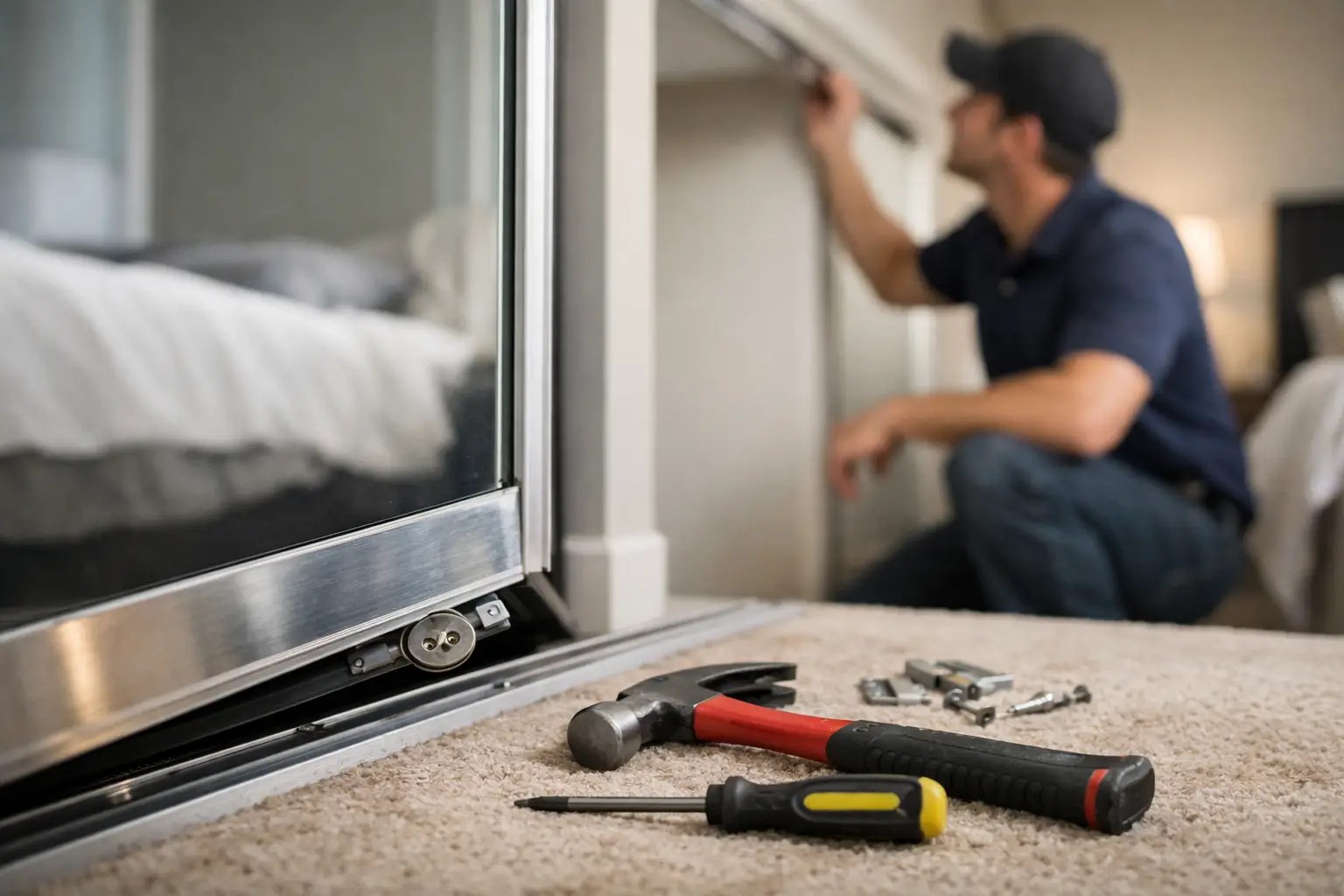 Garage door service photo