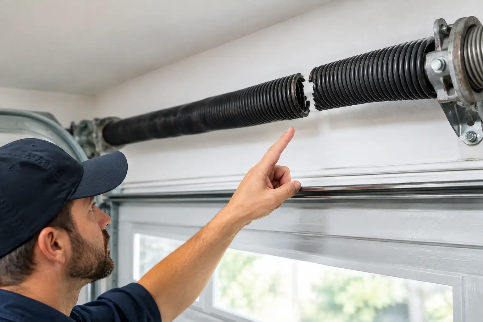 Garage door service photo