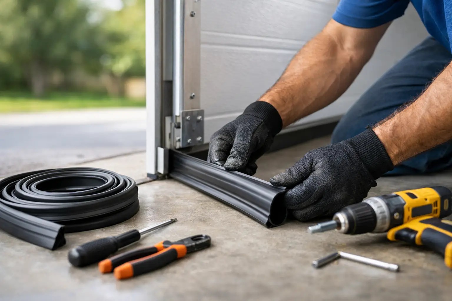 Garage door service photo