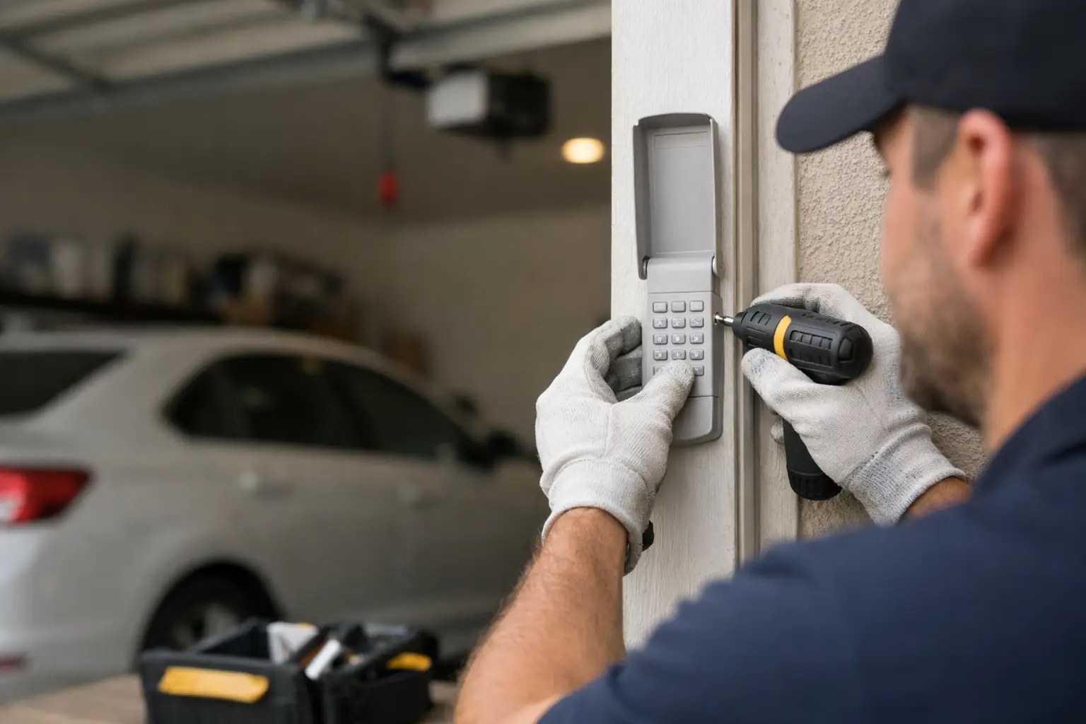 Garage door service photo