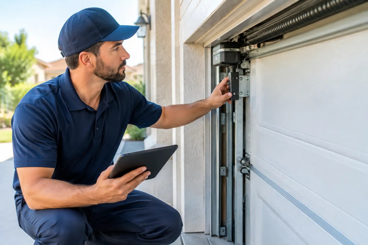Garage door service photo