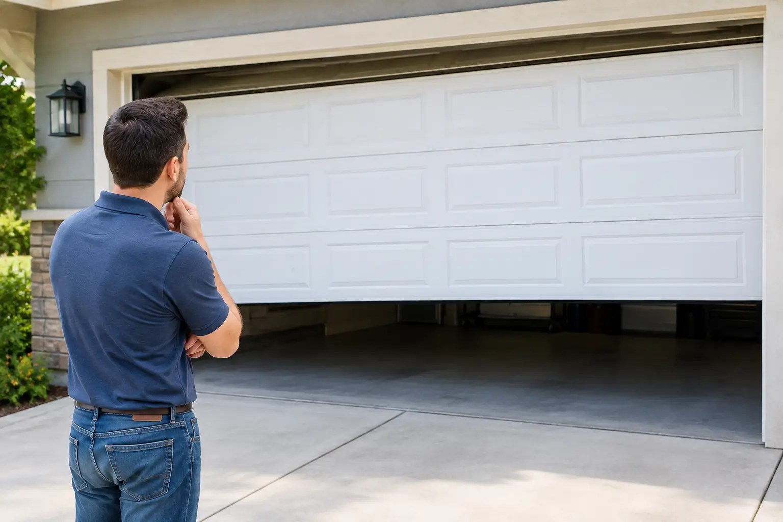 Garage door service photo