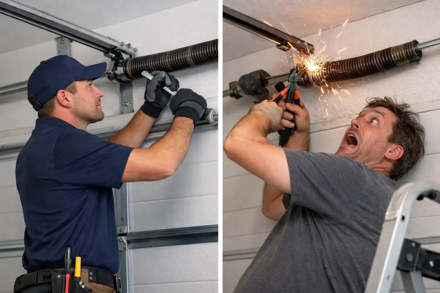 Professional Versus DIY Spring Repair Risks