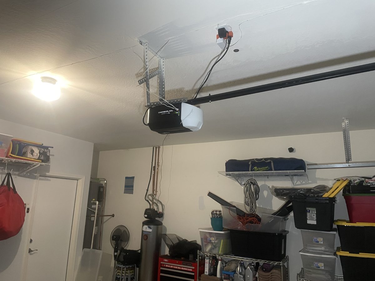 Chamberlain garage door opener after installation