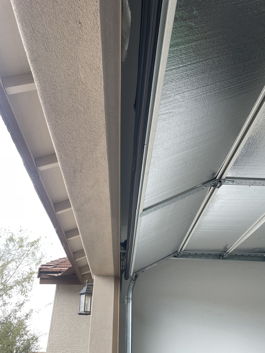 Garage door bottom seal after replacement