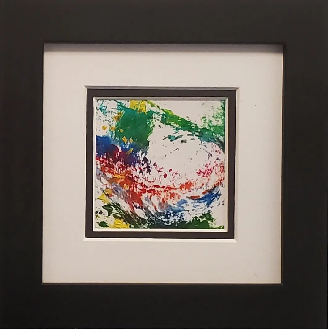 Abstract in Primaries, original miniature artwork by Fred Wilson