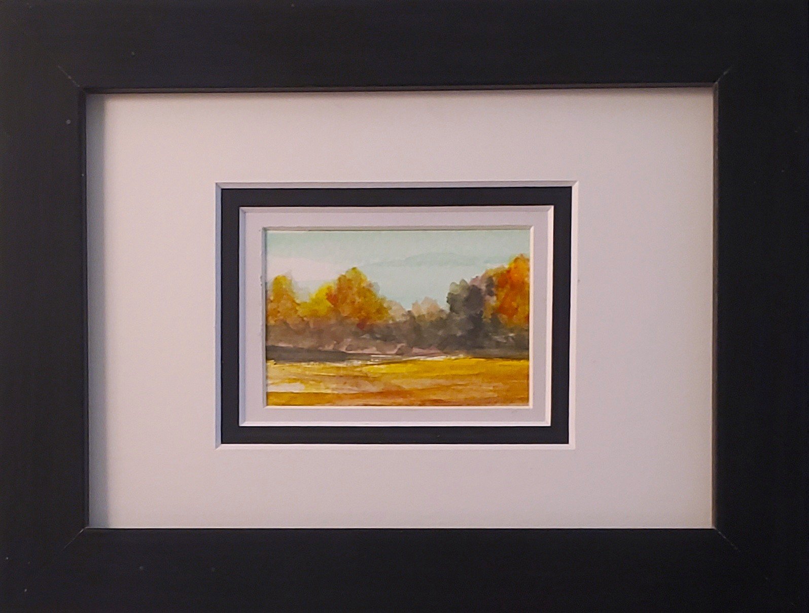 Autumn Canopy, original miniature artwork by Fred Wilson