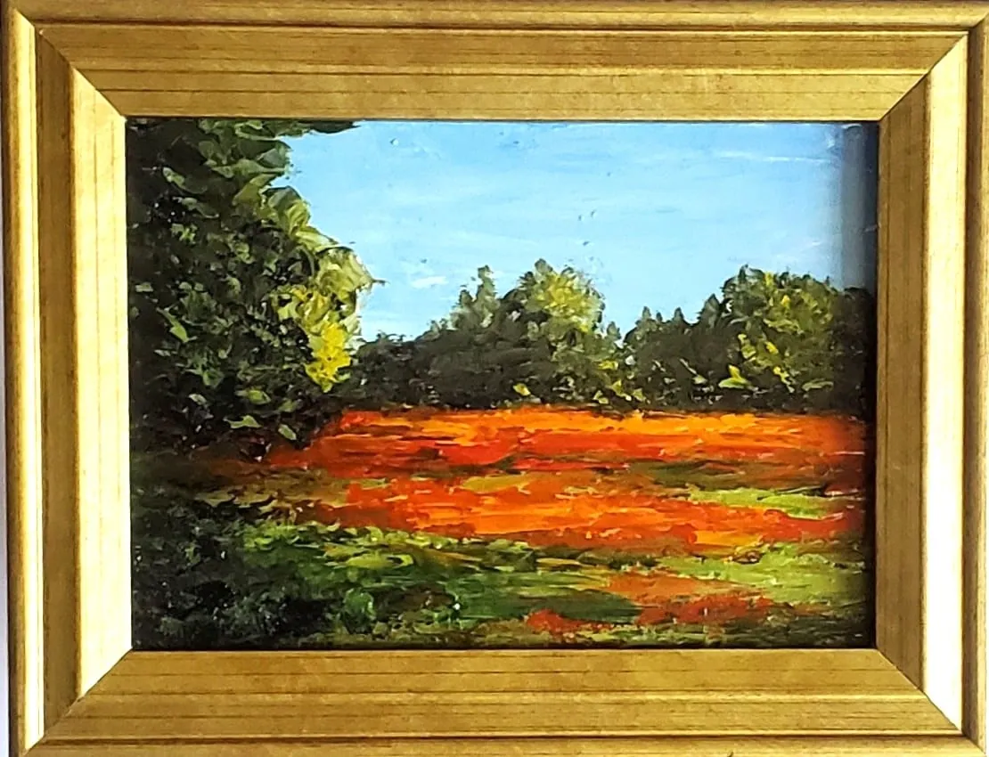 Poppy Fields, original miniature artwork by Fred Wilson