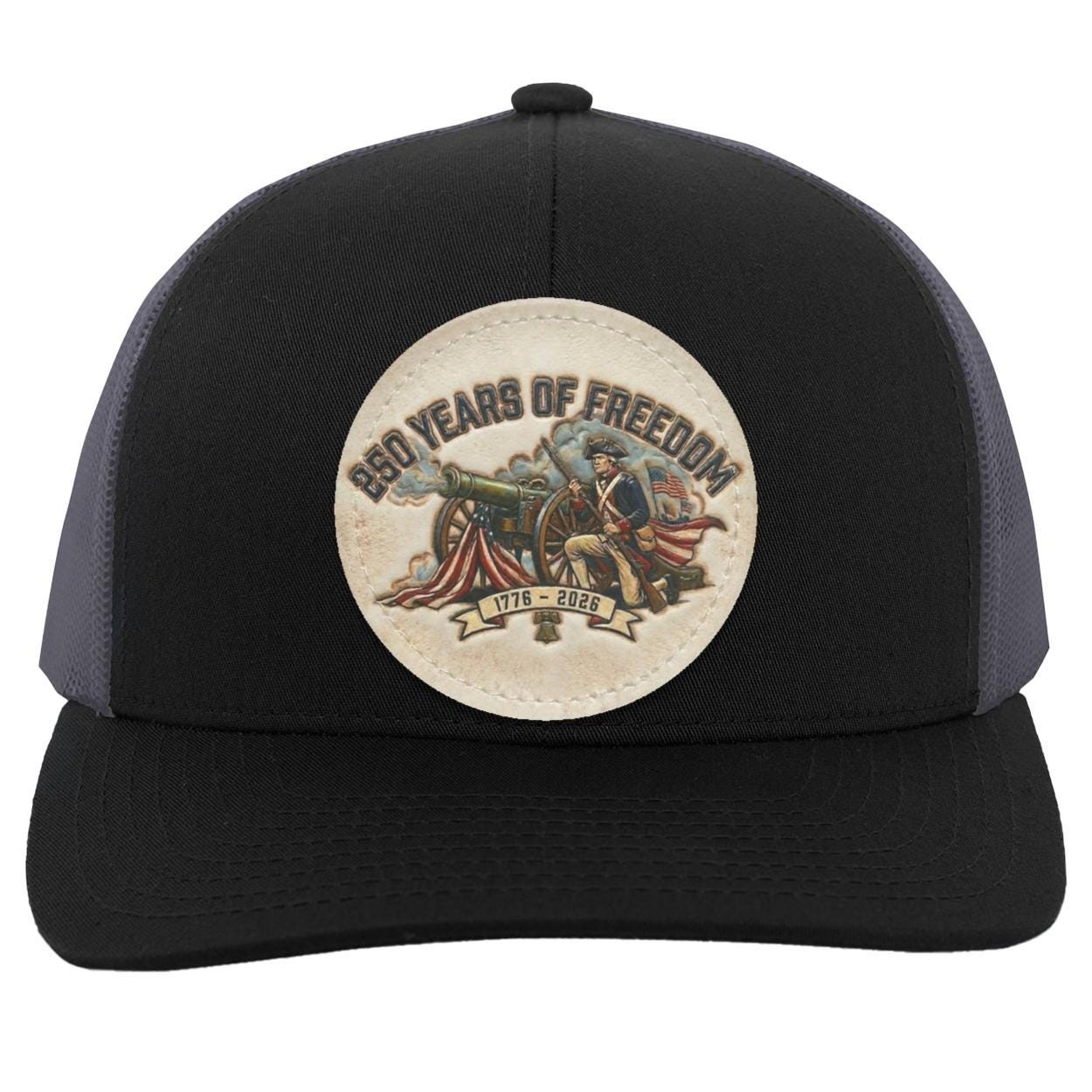 250 Years Freedom Trucker Hat, Patriotic American Flag Semiquincentennial Cap, view 4