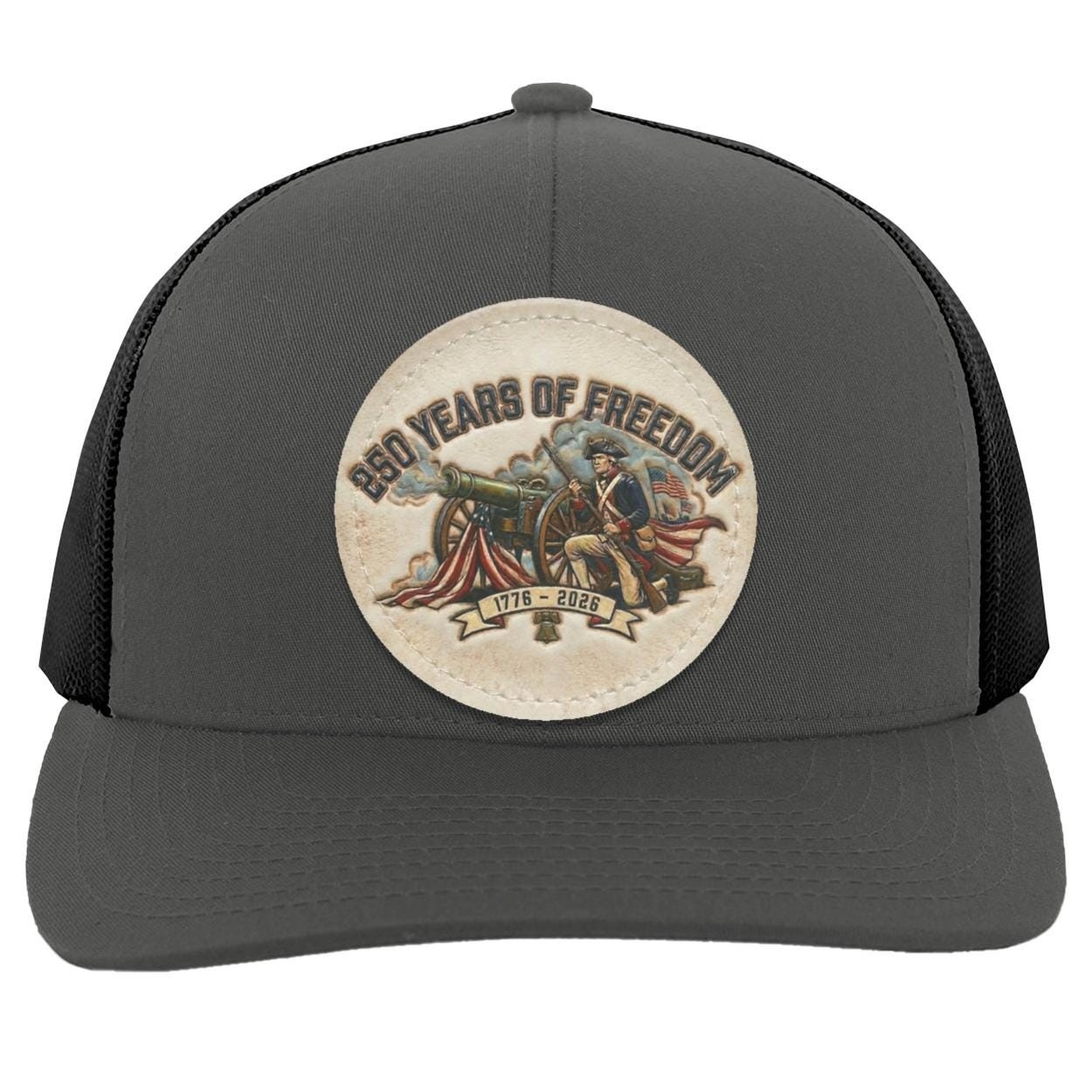 250 Years Freedom Trucker Hat, Patriotic American Flag Semiquincentennial Cap, view 7