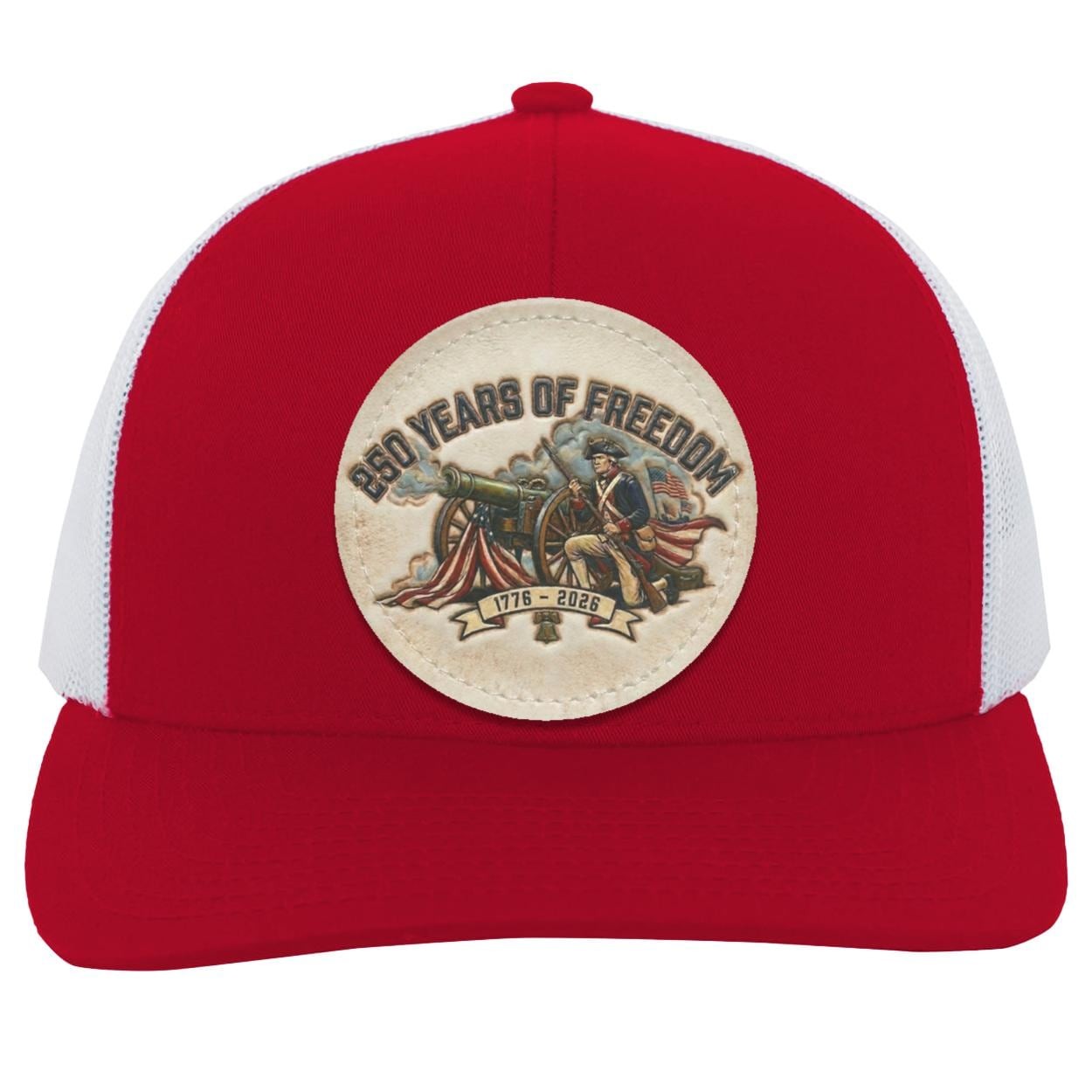 250 Years Freedom Trucker Hat, Patriotic American Flag Semiquincentennial Cap, view 8