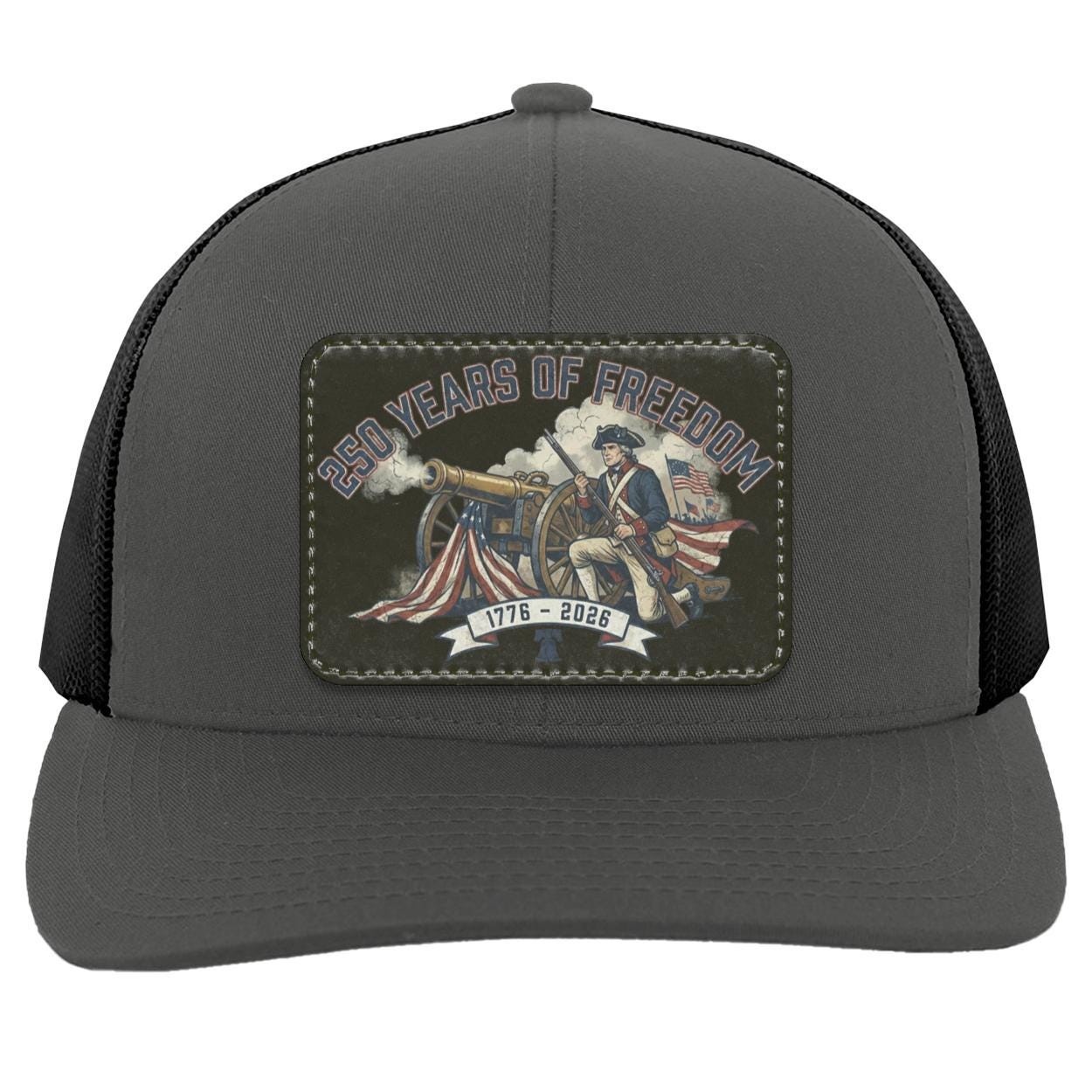 250 Years of Freedom Patch Hat | Patriotic Trucker Hat