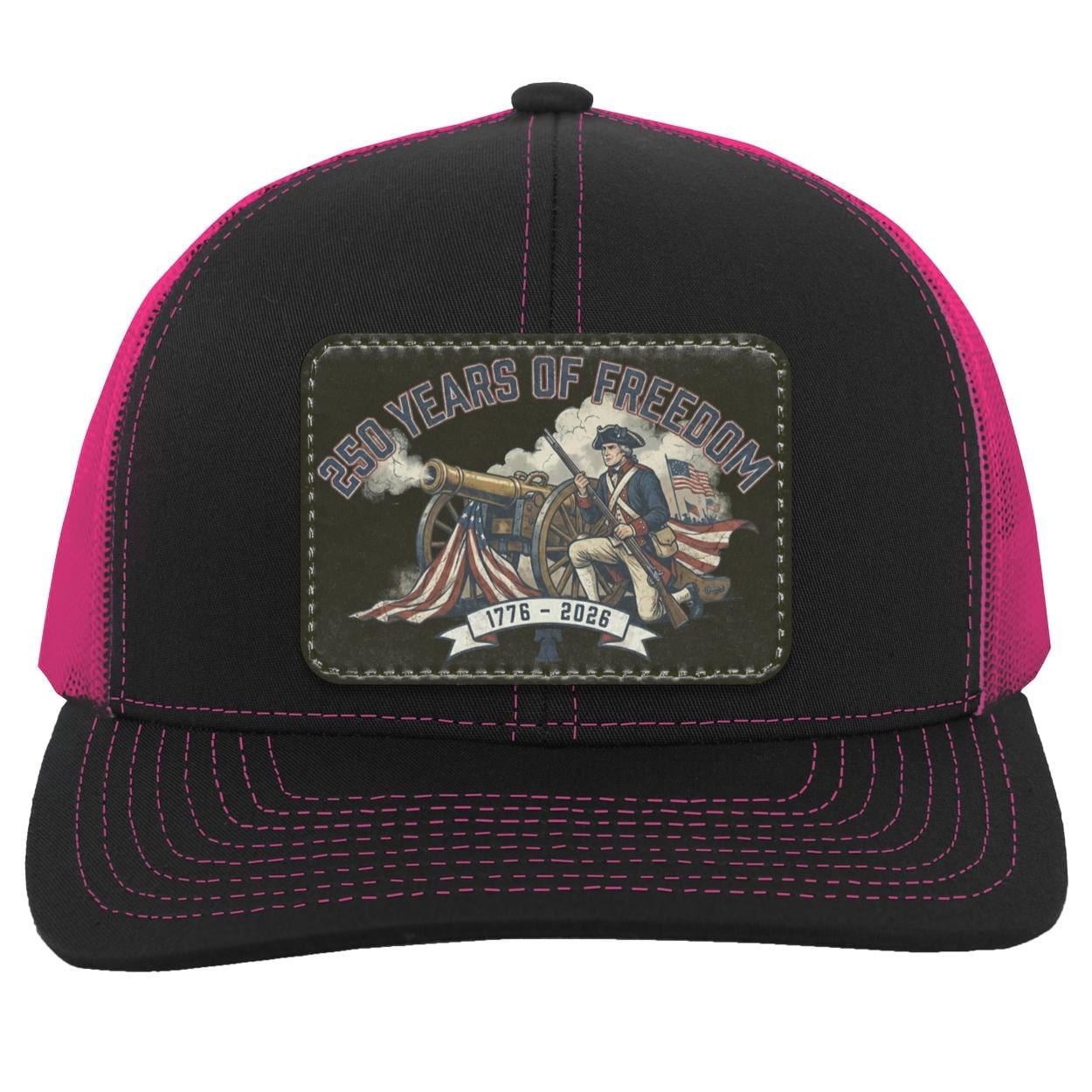250 Years of Freedom Patch Hat | Patriotic Trucker Hat, view 2