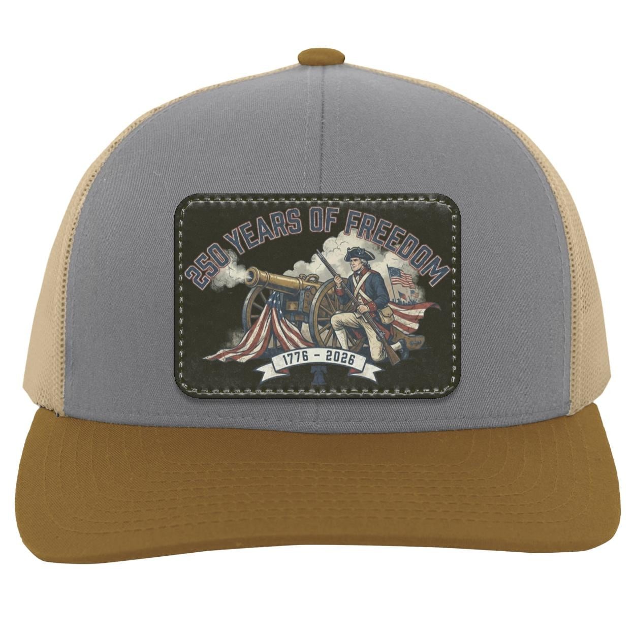 250 Years of Freedom Patch Hat | Patriotic Trucker Hat, view 3