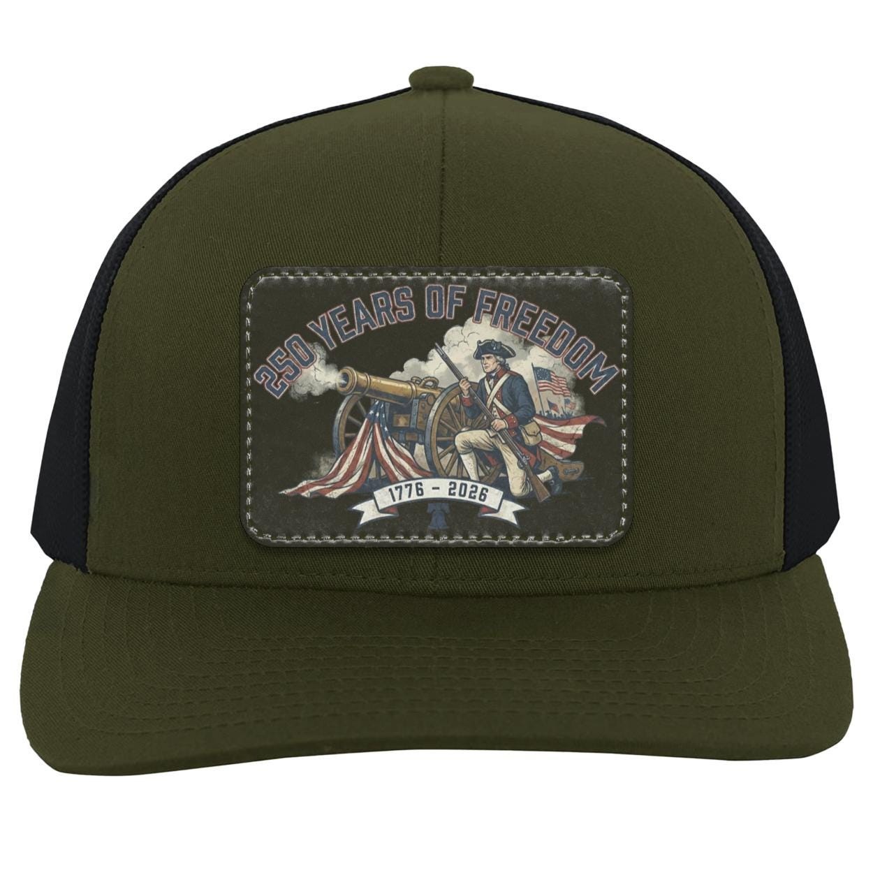 250 Years of Freedom Patch Hat | Patriotic Trucker Hat, view 5