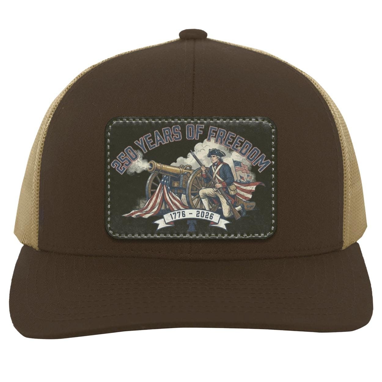 250 Years of Freedom Patch Hat | Patriotic Trucker Hat, view 6