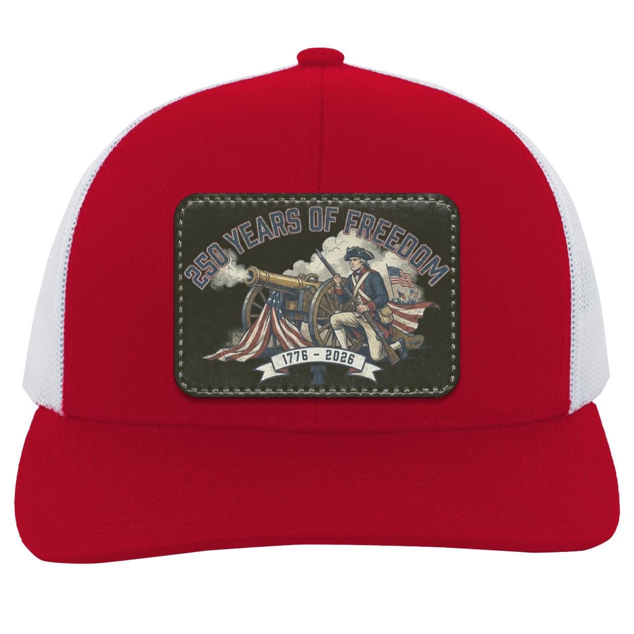 250 Years of Freedom Patch Hat | Patriotic Trucker Hat, view 7