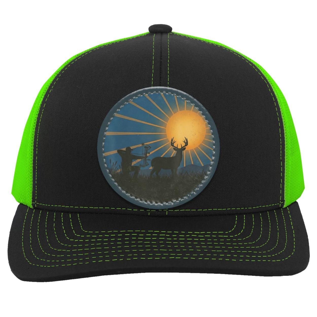 Bow Hunter and Buck Patch Hat | Outdoors Trucker Hat, view 5