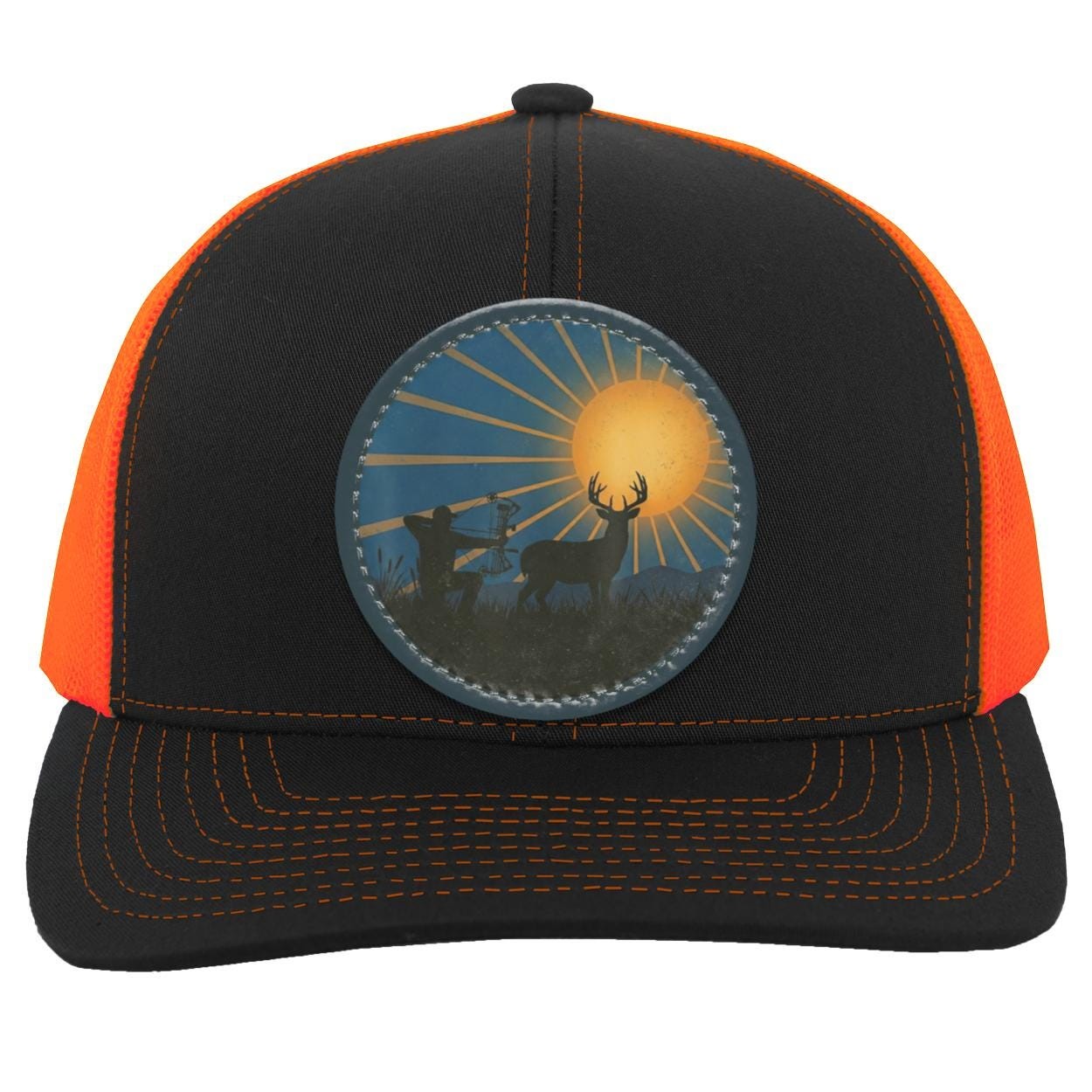 Bow Hunter and Buck Patch Hat | Outdoors Trucker Hat, view 6