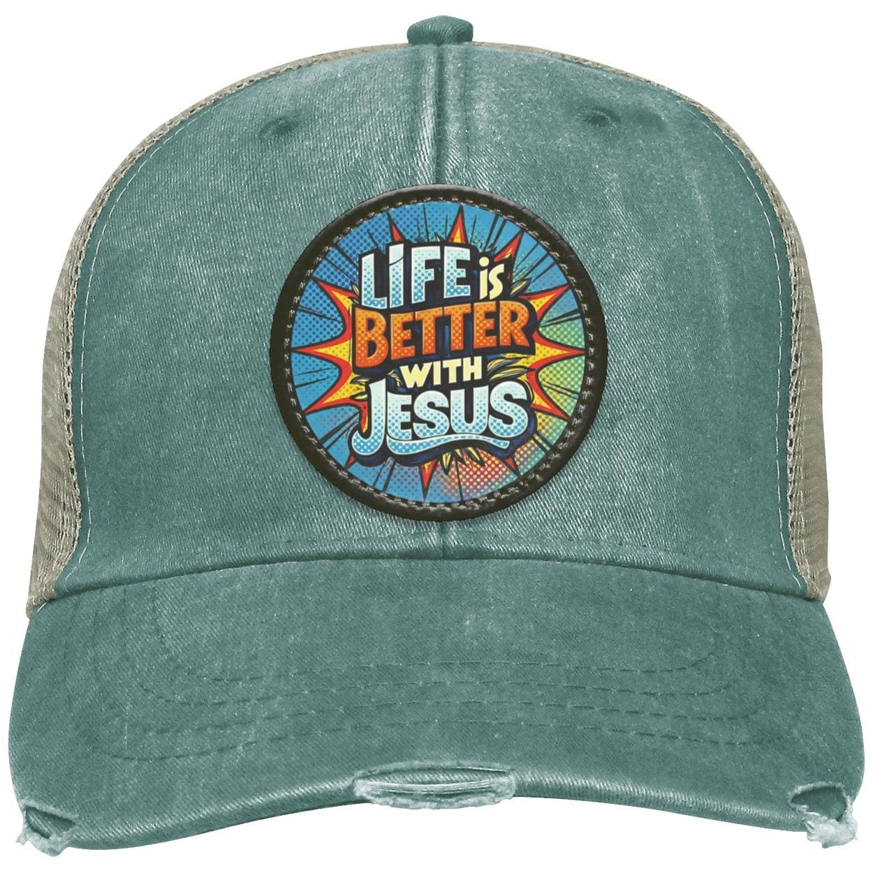 Christian Trucker Hat | Retro Comic Book Design