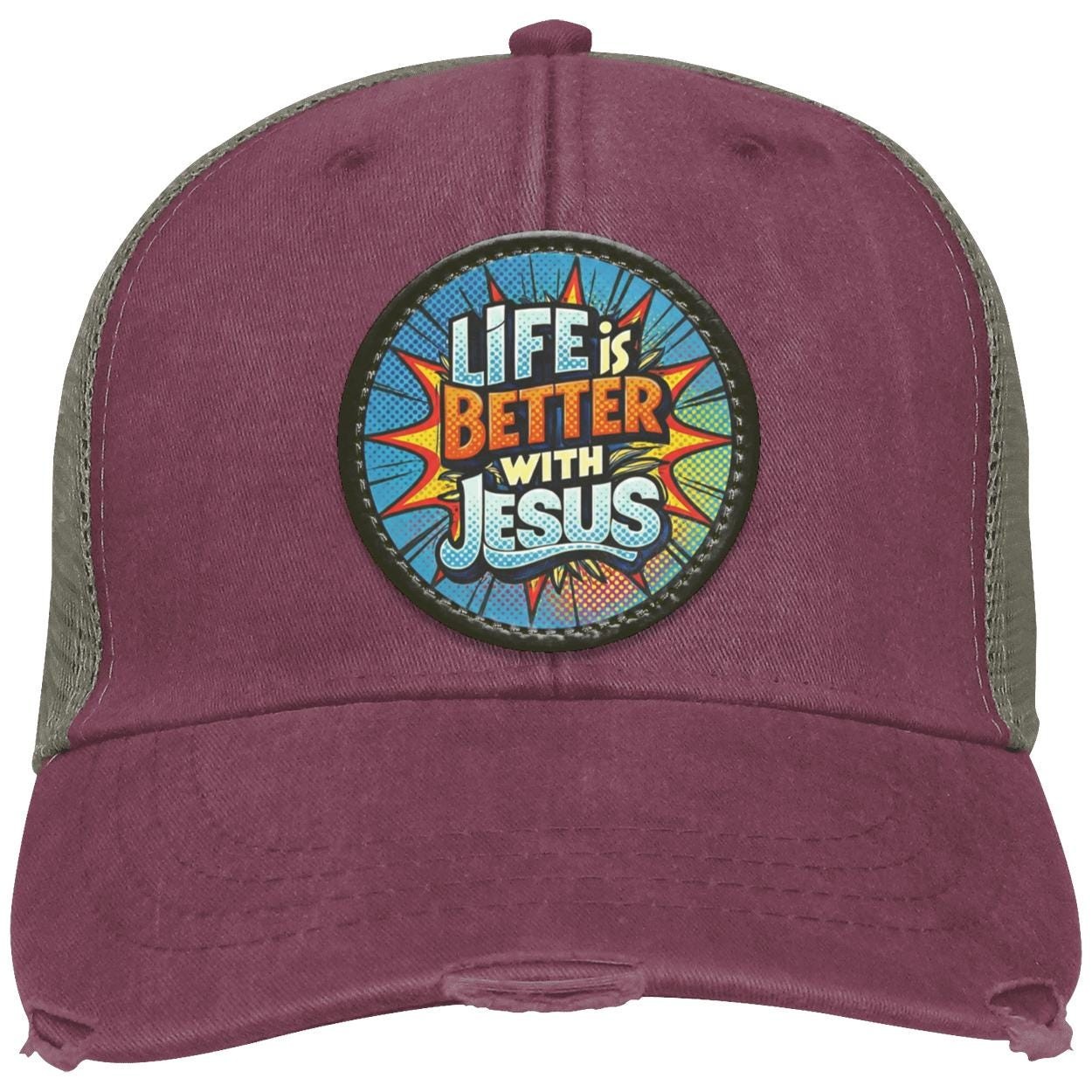 Christian Trucker Hat | Retro Comic Book Design, view 5