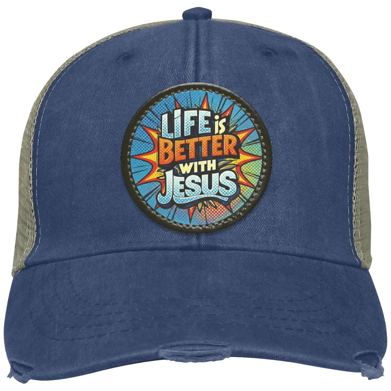 Christian Trucker Hat | Retro Comic Book Design, view 7
