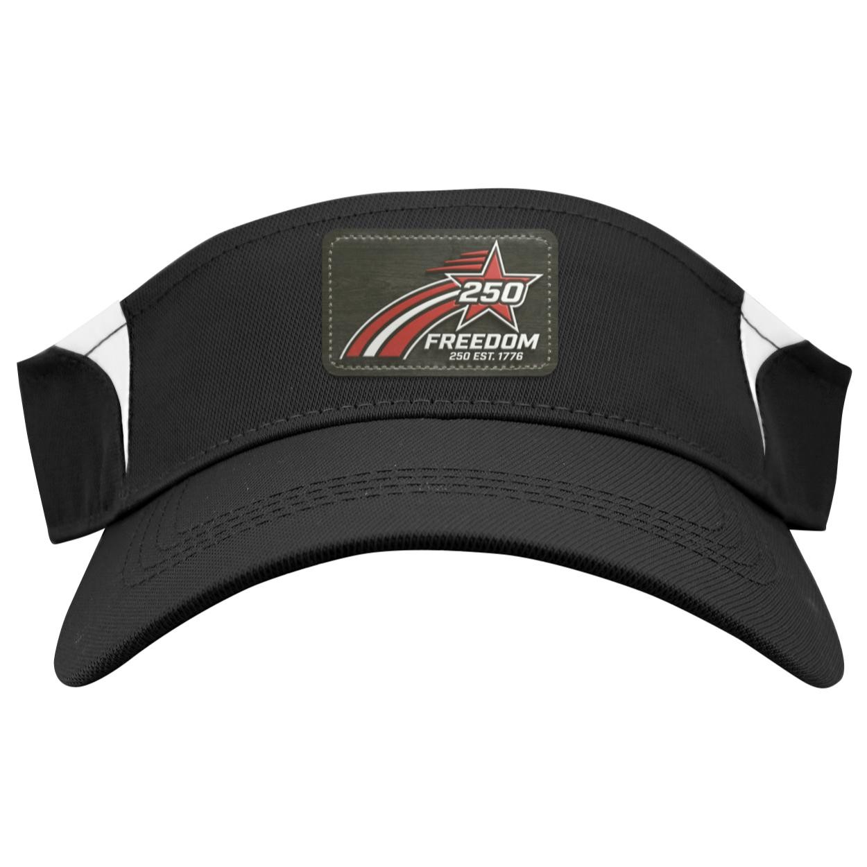 Custom 250th Anniversary Freedom Visor - Patriotic 1776 Leather Patch Hat - America Semiquincentennial Gift, view 2
