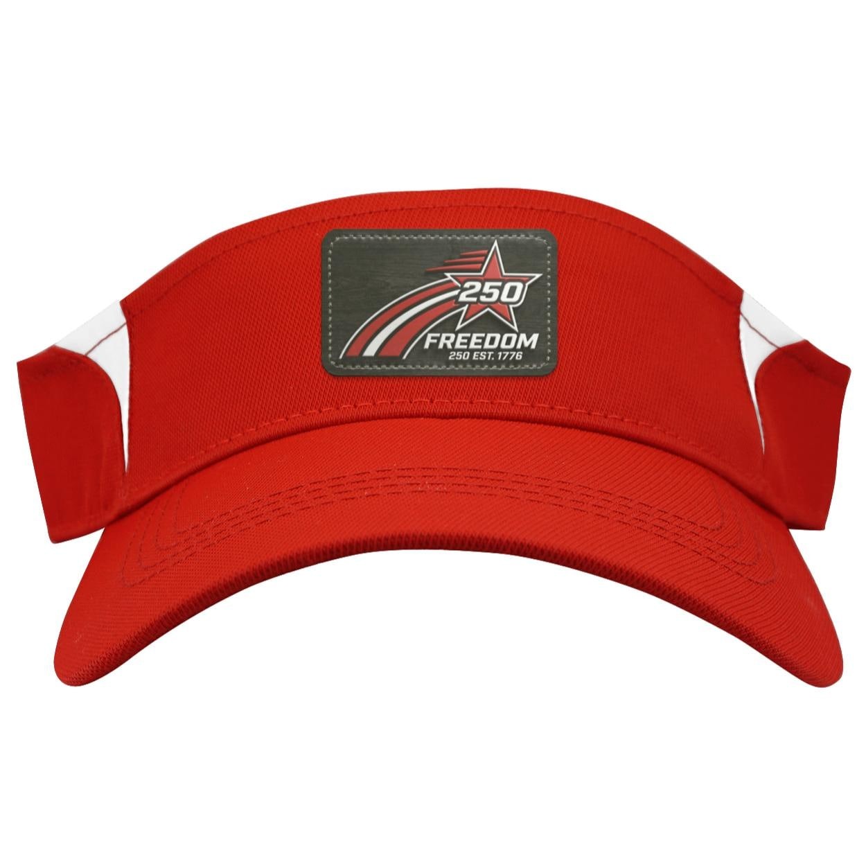 Custom 250th Anniversary Freedom Visor - Patriotic 1776 Leather Patch Hat - America Semiquincentennial Gift, view 3