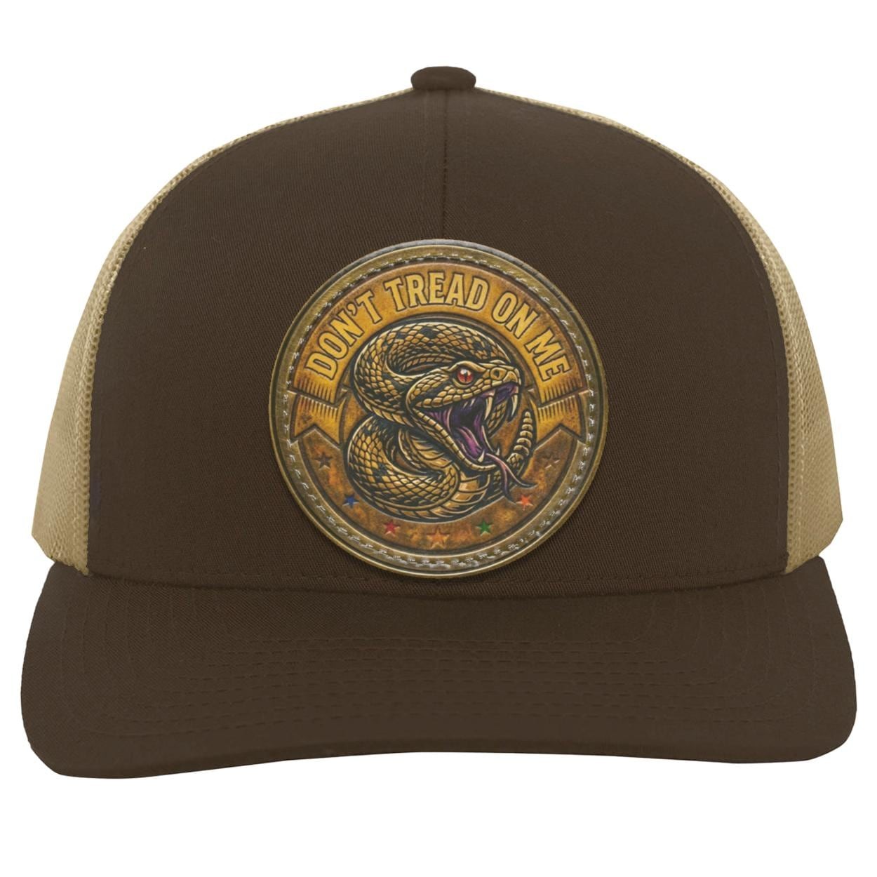 Don't Tread On Me Hat, Gadsden Flag Rattlesnake Trucker Cap, Patriotic Snapback, view 7