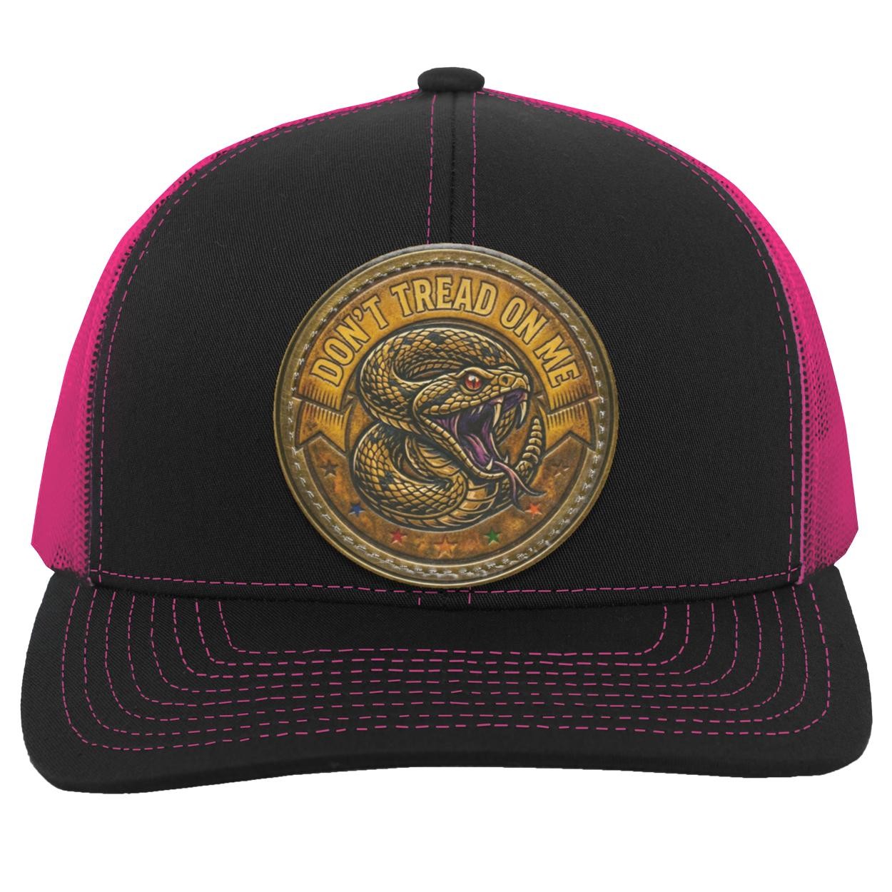 Don't Tread On Me Hat, Gadsden Flag Rattlesnake Trucker Cap, Patriotic Snapback, view 9