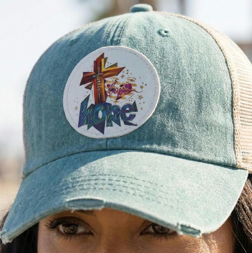 Faith Hope Love | Christian Trucker Hat | Religious Gift