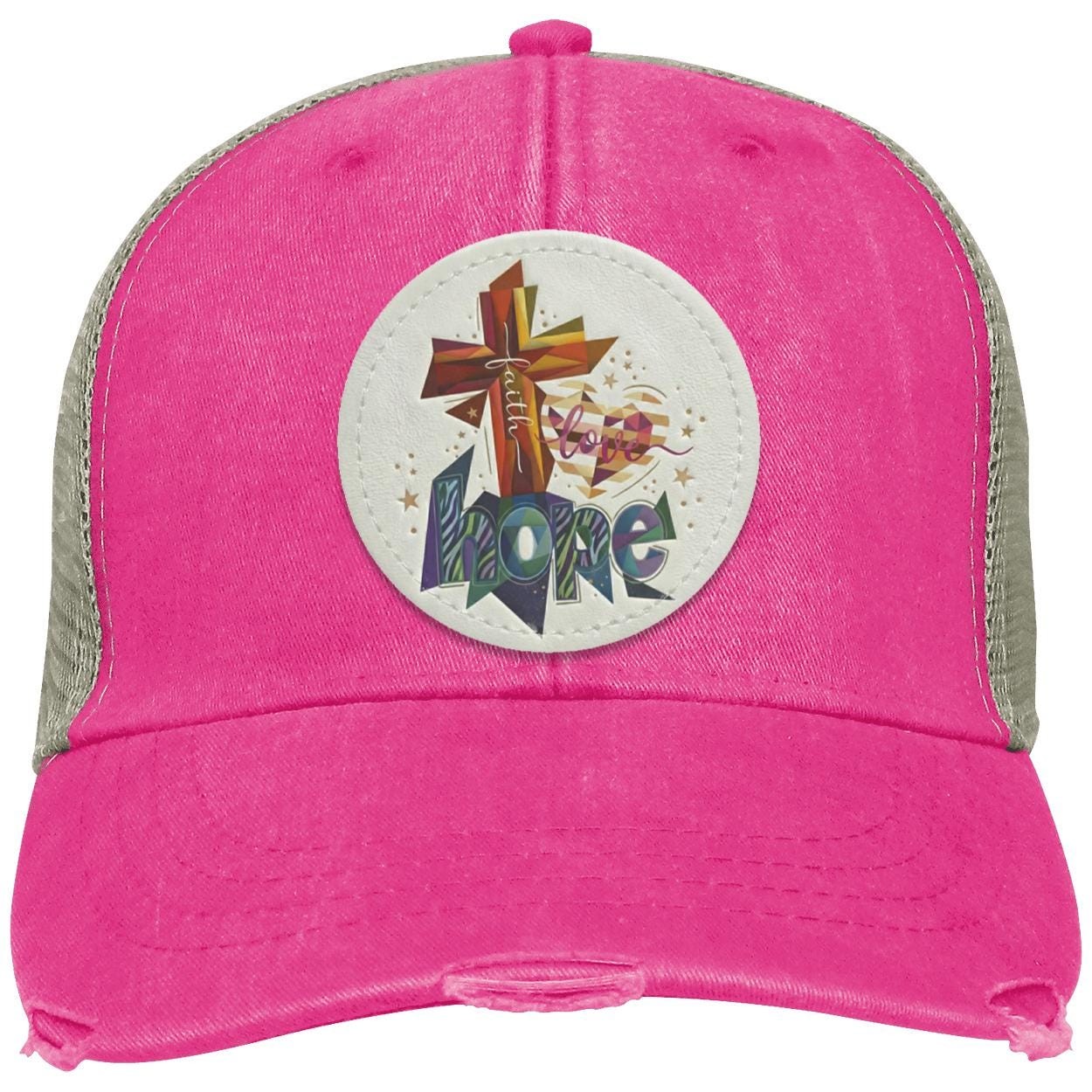 Faith Hope Love | Christian Trucker Hat | Religious Gift, view 10