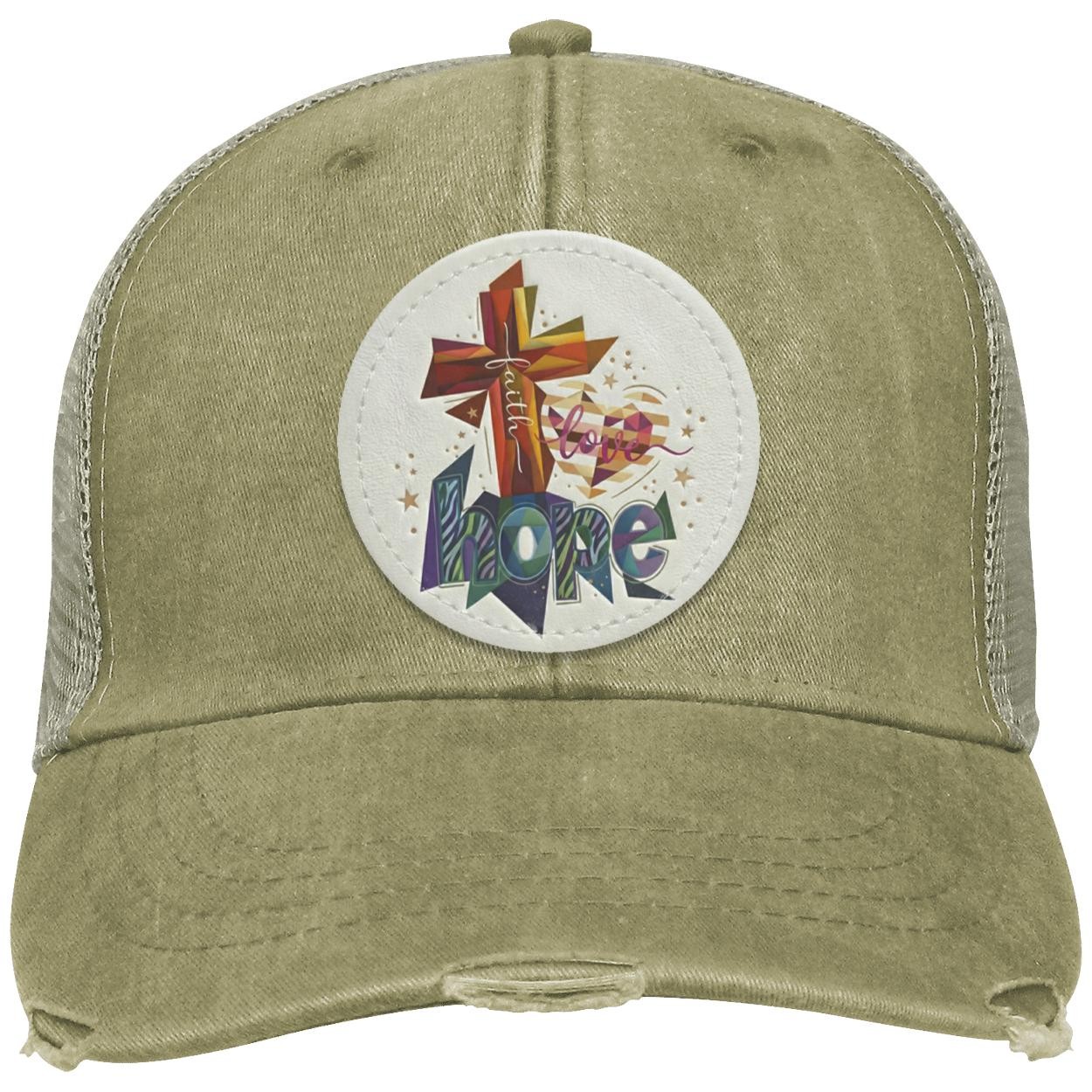 Faith Hope Love | Christian Trucker Hat | Religious Gift, view 5